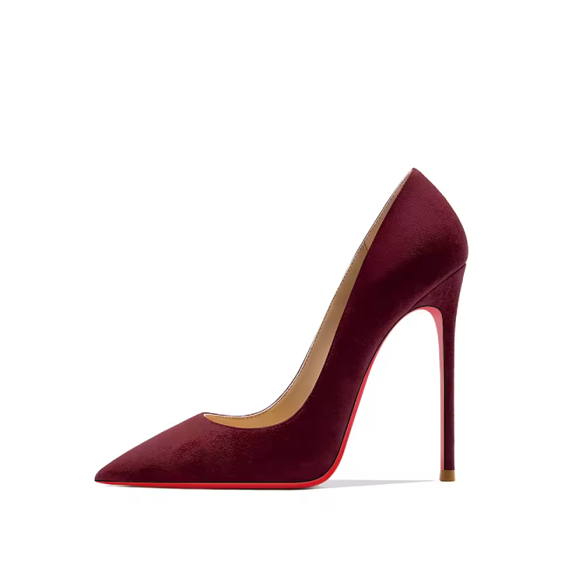 Sandalias de rojo tacón
