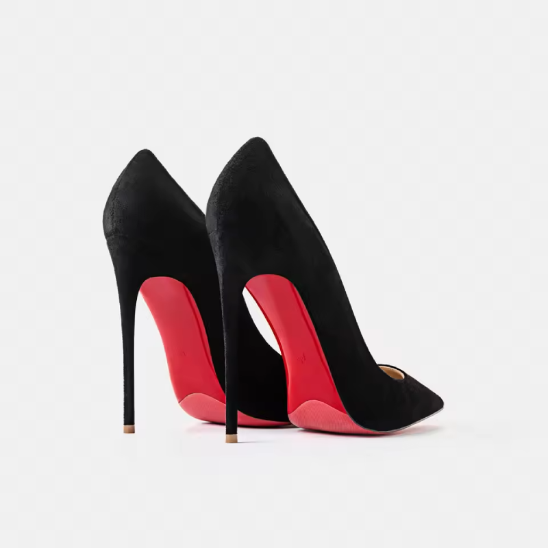 Sandalias de rojo tacón